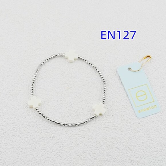 Enewton Gold Bead Cross Bracelet